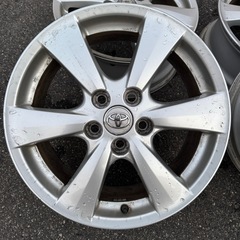A-4 ホイール タイヤ 4本セット トヨタ TOYOTA 5穴 J DOT 17×7J 50 Y2 の画像