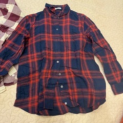 レディース　長袖チェックシャツ2枚まとめ売りの画像