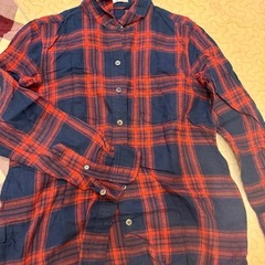 レディース　長袖チェックシャツ2枚まとめ売りの画像