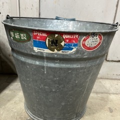 ブリキ製バケツ 3個セットの画像