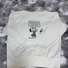 オーバーサイズパーカー オフホワイト PEANUTS Snoopy/S -Mの画像