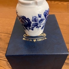 インテリア骨壷★ボヘミアブルーローズ の画像