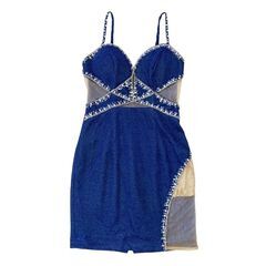 【IRMA / イルマ】ビジュー ラメ シアー タイトミニドレス sugar キャバドレスの画像