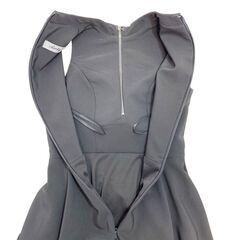 【Andy / アンディ】テールカット プチハイネック ギャザリング ミディアムドレス キャバドレスの画像