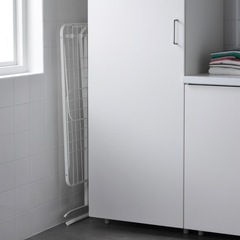 白色物干しラック　ヨーロッパ式　床置き　バタフライ式の画像