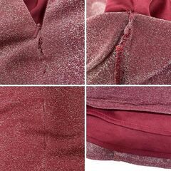 【AngelR / エンジェルアール】バストビジュータイトロングドレス レッド AR23372 キャバドレスの画像