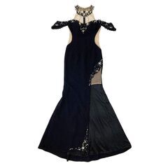 【AngelR / エンジェルアール】バストビジュー オープンショルダー ロングドレス AR23853 キャバドレスの画像