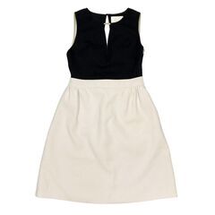 【ERUKEI SETTAN / エルケイセッタン】バイカラー Aラインドレス Mサイズ キャバドレスの画像