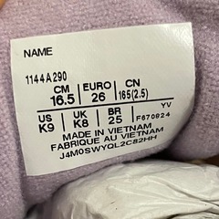 asics キッズシューズ16.5cmの画像