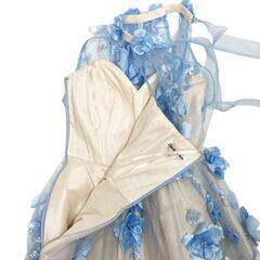 【Donia Quinn / ドニアクイーン】立体フラワー シアー フレアミニドレス Q60155Y sugar キャバドレスの画像