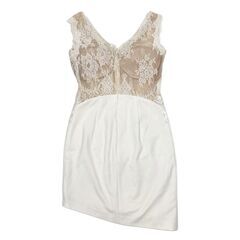 【ROBE de FLEURS Glossy / ローブドフルールグロッシー】スパンコールレースｘノースリーブストレッチタイトミニキャバドレス GL2521の画像