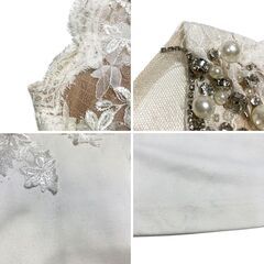 【ROBE de FLEURS Glossy / ローブドフルールグロッシー】スパンコールレースｘノースリーブストレッチタイトミニキャバドレス GL2521の画像