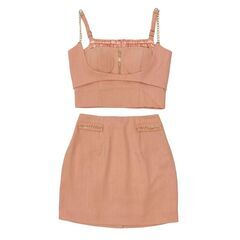 【anier ROBE. / アニエルローブ】chain fetish set up dress チェーンフェティッシュ セットアップドレス anier4031 キャバドレスの画像