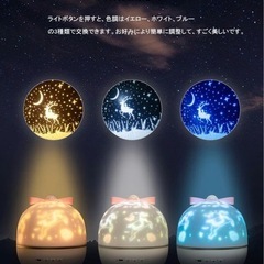 プラネタリウム 星空ライト プロジェクター ナイトライト クリスマスプレゼント ベッドサイドランプ 間接照明  星空の画像
