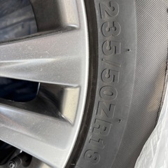 20アルファード　ヴェルファイア　後期純正アルミホイー夏タイヤ　235/50R18の画像