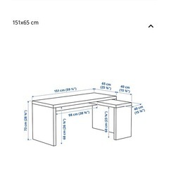 IKEA MALM マルム机の画像