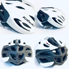 【急募‼️】オージーケーカブト自転車用ヘルメット RECT★M〜Lサイズ 白 ホワイト系の画像