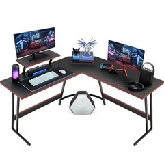 ゲーミングデスク L字型デスクの画像