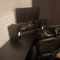 ゲーミングデスク L字型デスクの画像