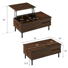 【美品】価格下げました！昇降式テーブルの画像