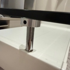 ガラスローテーブル 収納付き お譲りしますの画像