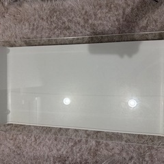 ガラスローテーブル 収納付き お譲りしますの画像