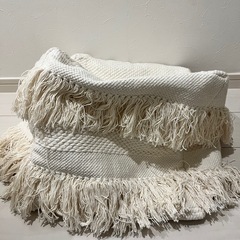 【中古】5枚セット　ビーズソファカバー 標準サイズ　プフ　(PF-K01CF IV)の画像