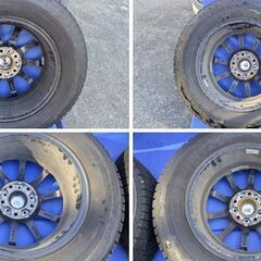 中古冬タイヤセット 195/65 R15 ブリヂストン VRX2 社外ホイール 15インチ 5穴 スタッドレス　 VEMOTION　2022年製の画像