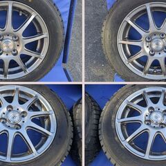 グッドイヤー　GOODYEAR　ice Navi6 155/65　R14　PCD100　18年製　　LOXARNY SPORT　スタッドレスタイヤの画像