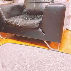 配達可能　ソファ　１人　革製の画像