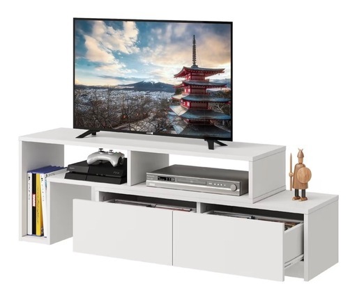 テレビ台　ローボード　テレビボード WLIVE テレビ台 ホワイトテレビボード ローボード 伸縮 角度自由 (光