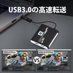 HDMI キャプチャーボード Switch対応 4K パススルー対応 1080Pの画像