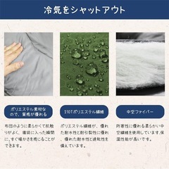 寝袋 シュラフ EYUM 封筒型 超軽量 超暖かい 耐寒防水 コンパクト 1Kg の画像