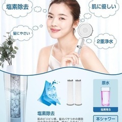 シャワーヘッド 節水 浄水 塩素除去 3段階モード 増圧用シャワーヘッド の画像