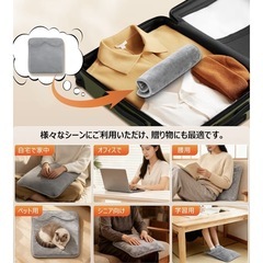 電気足温器　足元暖か　冷え性に　電気座布団　防寒対策　新品の画像