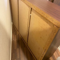 ダークブラウン　本棚　収納　2段の画像