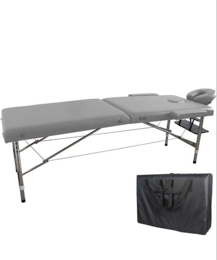 折りたたみマッサージベッドグレー 折りたたみマッサージベッドグレー (大野) 研究学園のベッド《その他
