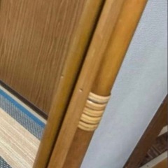 ヴィンテージ　全身鏡　ウォールミラー 籐 ラタン 昭和レトロ　アンティークの画像