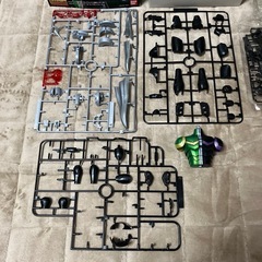 MGマスターグレードフィギュアライズ仮面ライダーW1/8スケール仮面ライダーWサイクロンジョーカー組み立て途中品、現状品、の画像