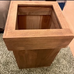 木製　ゴミ箱の画像
