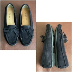 リーガル【22㎝】キルトローファー☆クリーニングお手入れ済6344の画像