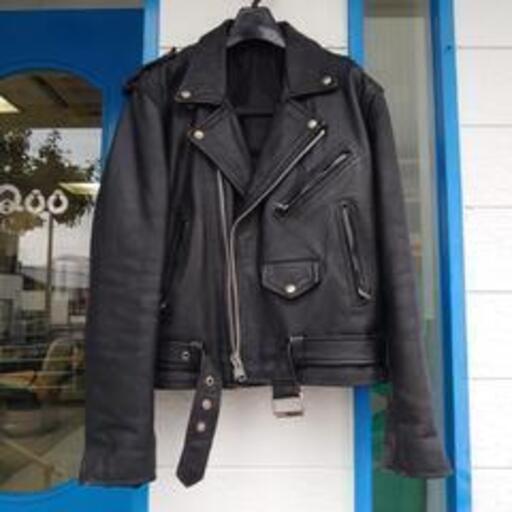 🚩12月30日まで価格【古着】Echtes Leder ダブルライダース レザー 黒