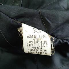 🚩12月30日まで価格【古着】Echtes Leder ダブルライダース レザー 黒 Lサイズの画像