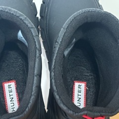 美品　HUNTER ハンター　ブラック スノーブーツ　雪　22センチ　UK3の画像