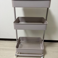 ニトリ 天板付きキッチンラック／ワゴン キャスター付き 使用9ヶ月の画像