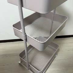 ニトリ 天板付きキッチンラック／ワゴン キャスター付き 使用9ヶ月の画像