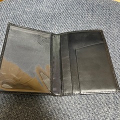 Philippine Airlines ブラックレザー パスポートケースの画像