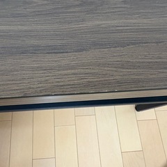 【ブラウン】ローテーブル　収納棚ありの画像