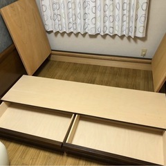 ダブルベッド　引き取り限定　年内の画像