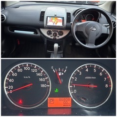 🉐H22日産 ノート 1.5X 2WD CVT ナビ TV Bluetooth バックカメラ スタッドレスタイヤの画像